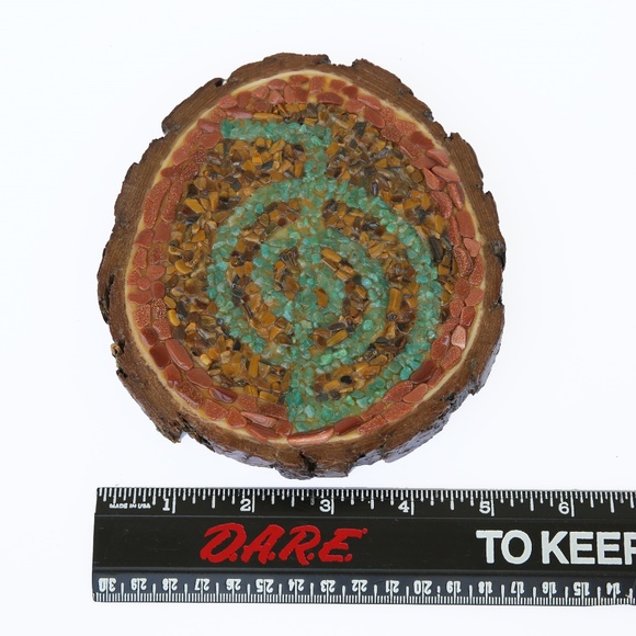 Reiki Cho Ku Rei Crystal Grid Altar Mosaic Art - Picture 7 of 7